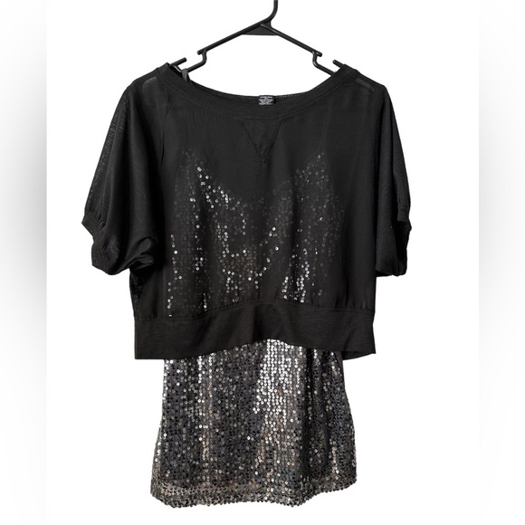 Sequins Tank With Crop Top (2 pc) Brand New - Picture 1 of 4